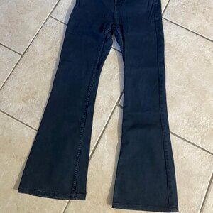 BERSHKA Petite High Waisted Flared Jeans